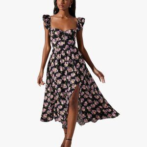 ASTR The Label Wedelia Floral-Print Dress